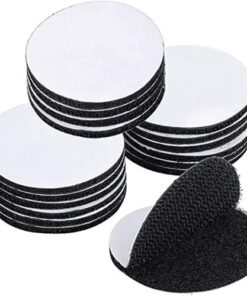 حلقات خطاف 20pcs - دعم لاصق مزدوج الجوانب - أبيض