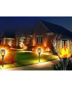 أضواء حديقة شكل اللهب للمناظر الطبيعية وديكور المسار (12 LED)
