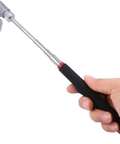 أداة ملقاط التقاط مغناطيسي تلسكوبي مع إضاءة ليد، أداة التقاط قابلة للتمدد بطول 19-80 سم لإصلاح السيارات وورش العمل والمنزل، قضيب مغناطيسي تلسكوبي مع إضاءة ليد ساطعة للمناطق التي يصعب الوصول إليها