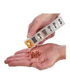 منظم حبوب أسبوعي 7 أيام – صندوق تخزين الأدوية بـ 7 خانات عملية، علبة أقراص محمولة للحبوب والفيتامينات