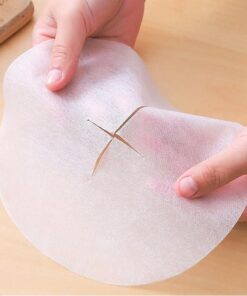 12 قطعة من أوراق امتصاص الزيت للمطبخ - ورق ترشيح الدهون من الألياف الخشبية بدرجة غذائية - دائرية، غير سامة، أوراق امتصاص الزيت للمأكولات المقلية مقاومة للحرارة