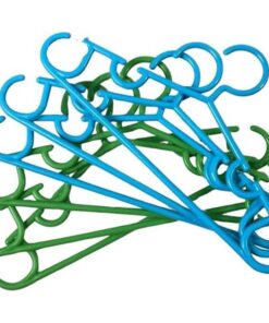 شماعات ملابس بلاستيكية صغيرة بألوان وأشكال عشوائية مع حلقات إضافية لفساتين وقمصان الأطفال، تصميم متين وخفيف الوزن، مقاومة للانزلاق لتنظيم وتخزين الخزانة.