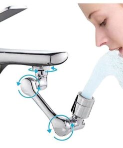وصلة حنفية وفوهة مرشح بلاستيك موسع صنبور بزاوية 1080 درجة، مهوية صنبور تمديد متعددة الوظائف قابلة للتدوير، موسع صنبور فلتر رذاذ عالمي للحوض مع وضعين لمخرج المياه