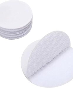 وسادات لاصقة دائرية مزدوجة الجوانب بشريط فيلكرو، قطر 5 سم مجموعة من 20 وسادة، مثبتات قوية ذاتية اللصق للمنزل والمكتب والصناعات اليدوية، قابلة لإعادة الاستخدام وسهلة الاستخدام