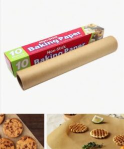 ورق زبدة مقاوم للدهون للطبخ مقاوم لدرجات الحرارة العالية لخبز الدوناتس ولبطانات الفرن والميكروويف والثلاجة، 10 م × 300 ملم