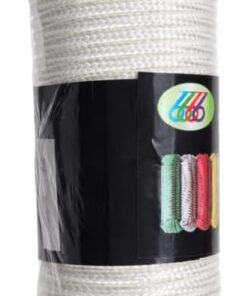 حبل مضفر متعدد الاغراض بطول 20 متر، حبل ابيض قوي ومتين للمنزل والتخييم والصيد والتعبئة والحرف اليدوية والربط والتنظيم والتنظيم خفيف الوزن ومرن وموثوق للاستخدام اليومي