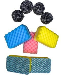 مجموعة ليف مواعين أطباق 9 قطع للتنظيف