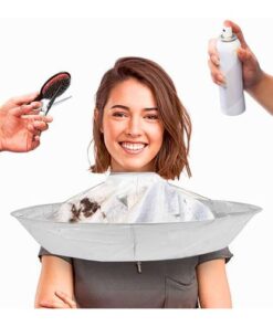 غطاء رأس لقص الشعر من القماش عالي الجودة للرجال والنساء رمادي