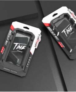 حامل هاتف محمول متين مع قاعدة غير قابلة للانزلاق - لون أسود